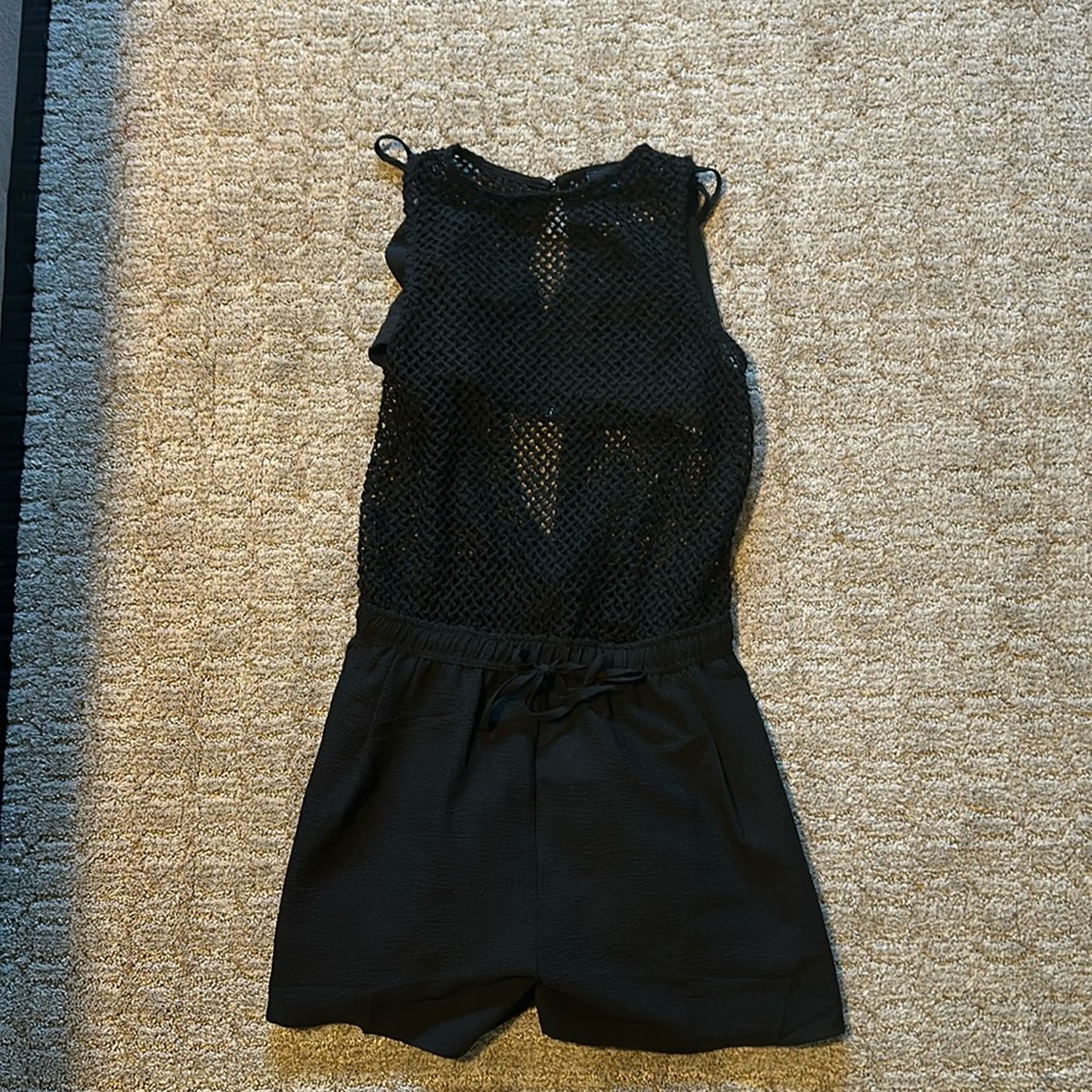 Two piece bralette, crochet romper set